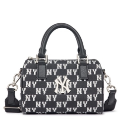 Túi MLB Classic Monogram JQD Boston Bag S NY Black 3ABWS013N 50BKS