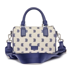 Túi MLB Classic Monogram JQD Boston Bag S Red Sox Beige 3ABWS013N 43BGL