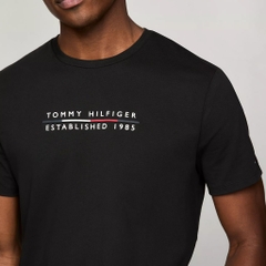 Áo Tommy Hilfiger Embroidered Hilfiger Logo Black 78JB643 001