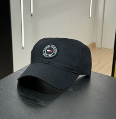 Nón Lưỡi Trai Tommy Hilfiger Hugo Logo Patch Baseball Cap Black XM05653 001
