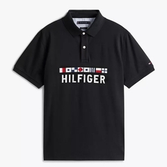Áo Polo Tommy Hilfiger Regular Fit Nautica Graphic Joey SS Logo Black XM04760 001