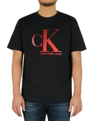 Áo Calvin Klein Textured Monogram Black SP40580500 40KC808001
