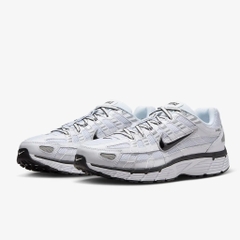 Nike P-6000 White Black Metallic Silver CD6404 107