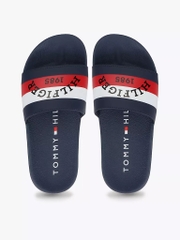 Dép Tommy Hilfiger Stripe Logo Blue White Red TZ001588 491