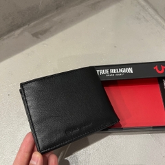 Ví True Religion Mens Leather Bifold Wallet Black TR202251