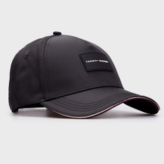 Nón Lưỡi Trai Tommy Hilfiger Logo Patch Baseball Cap Black XM04779 001