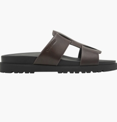 Dép Calvin Klein Rolinde Sandal Dark Brown 201