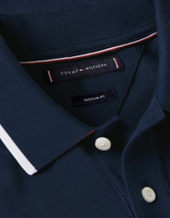 Áo Polo Tommy Hilfiger Regular Fit Pique Undercollar Navy MW42748 401