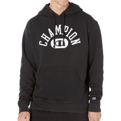 Áo Champion Vintage Wash Varsity Pullover Hoodie Solar Wash Black