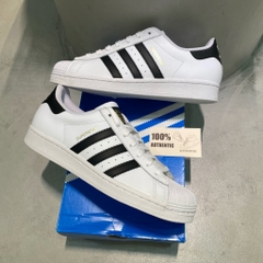 Superstar Trắng Tem Vàng Sọc Đen