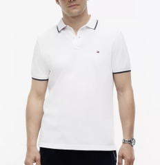 Áo Polo Tommy Hilfiger Regular Fit Undercollar White MW42748 100