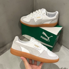 PUMA Palermo Leather White Glacial Grey Gum 396464 12