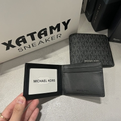 Ví Nam Michael Kors MK Cooper Billfold Logo Wallet Black 36U9LCRF6B