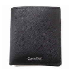 Ví Calvin Klein Refined Saffiano Slim Bifold Wallet Black 4D1058G 001