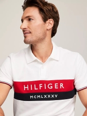 Áo Polo Tommy Hilfiger Regular Fit Chest Embroidered White 78J9452 100
