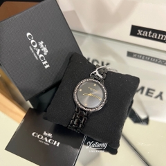 Đồng Hồ COACH 32MM Chelsea Women's Watch Ionic Plated Black Steel Strap Black Dial 14504352