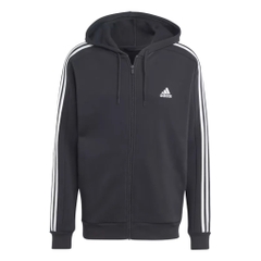 Áo Khoác adidas Nam ESSENTIALS Fleece 3S Full-zip Hoodie Black IB4029