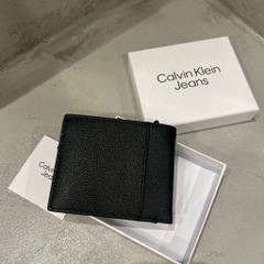Ví Calvin Klein Sculpted Impression Bifold Wallet Logo Black 4G1016G 001
