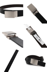 Thắt Lưng Nam Calvin Klein Leather Reversible Dress Belt with Plaque Buckle Black 11CK010007 014