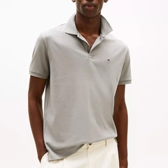 Áo Polo Tommy Hilfiger Regular Fit Liquid Cotton Essential Grey MW35585 021