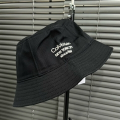 Nón Bucket Hat Calvin Klein Logo New York City Black 0957 010