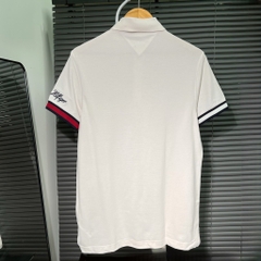 Áo Polo Tommy Hilfiger Slim Fit Flag Cuff Beige MW30764 250