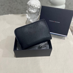 Ví Tommy Hilfiger Women's TH Logotape Trifold Space Blue AW17477 400