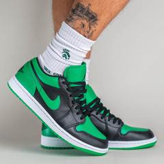Jordan 1 Low Black Lucky Green 553560 065