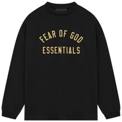 Áo Fear of God Essentials Jersey Long Sleeve Black 125BT244200F