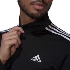 Áo Nam adidas Jacket Black Essentials Warm Up 3-Stripes H46099