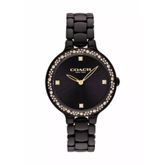 Đồng Hồ COACH 32MM Chelsea Women's Watch Ionic Plated Black Steel Strap Black Dial 14504352