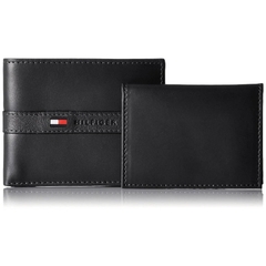 Ví Tommy Hilfiger Leather Credit Card Wallet Ranger Bifold Black 31TL22X062