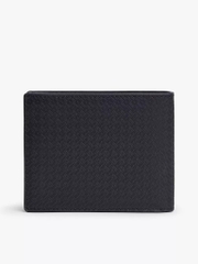 Ví Tommy Hilfiger Men's Allover Flag Logo Leather Bifold Wallet Space Blue AM14241 400