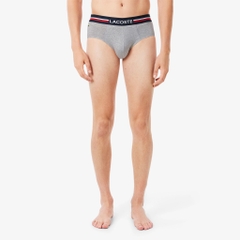 Underwear LACOSTE Men's 3-Pack Logo Waist Cotton Stretch Briefs 8H9464 51