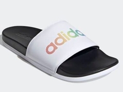 dép Adilette Comfort Black Logo Multi H02488
