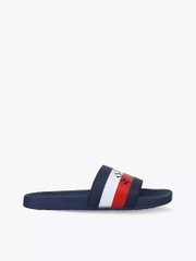 Dép Tommy Hilfiger Stripe Logo Blue White Red TZ001588 491