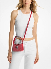Túi Michael Kors Outlet Lyra Extra-Small Signature Logo Crossbody Bag Bright Red 35R5S1YC0B