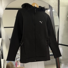 Áo Khoác PUMA EVOSTRIPE Full-Zip Hoodie Black 684613 01