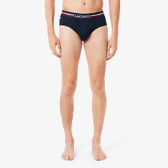 Underwear LACOSTE Men's 3-Pack Logo Waist Cotton Stretch Briefs 8H9464 51