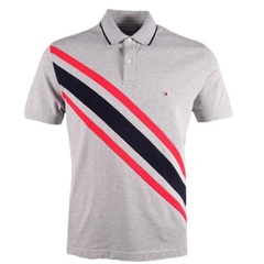 Áo Polo Tommy Hilfiger Regular Fit Banner Stripe Logo Grey 78JA988 030