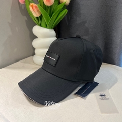 Nón Lưỡi Trai Tommy Hilfiger Logo Patch Baseball Cap Black XM04779 001