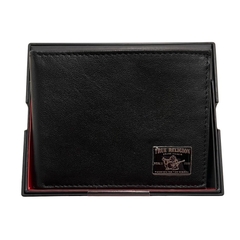 Ví True Religion Mens Leather Bifold Wallet Black TR202251