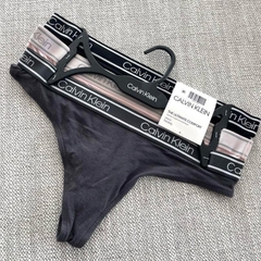 Underwear Calvin Klein Women's Cotton Stretch 3-Pack Thong QP25740 001