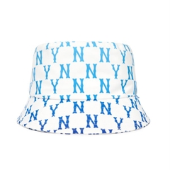 Nón MLB Monogram Bucket Hat White GRADATION NY 3AHTM2423