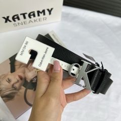 Thắt Lưng Nam Calvin Klein Logo CK Black 4100 1003 010