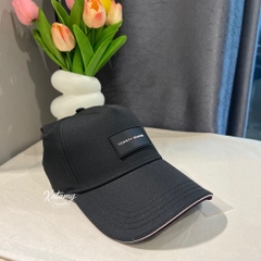 Nón Lưỡi Trai Tommy Hilfiger Logo Patch Baseball Cap Black XM04779 001
