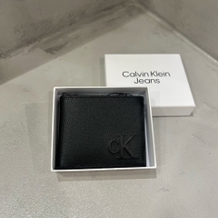 Ví Calvin Klein Sculpted Impression Bifold Wallet Logo Black 4G1016G 001
