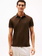 Áo Polo Tommy Hilfiger Regular Fit Wicking In Dark Coffee 78J2653 204