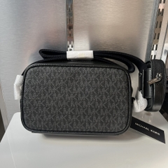 Túi Michael Kors Cooper Signature Logo Camera Crossbody Bag With Pouch Black 37T5LCOM1B