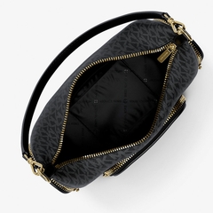 Túi Michael Kors Merritt Small Signature Logo Convertible Shoulder Black 35R6G0WC1B